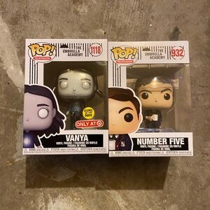 Funko Pop Vanya and Number Five Figures Umbrella Academy